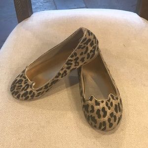 Gymboree size 12 girls leopard flat